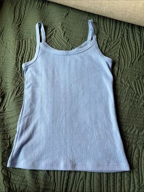 Old Navy Light Blue Ribbed Camisole Tank
